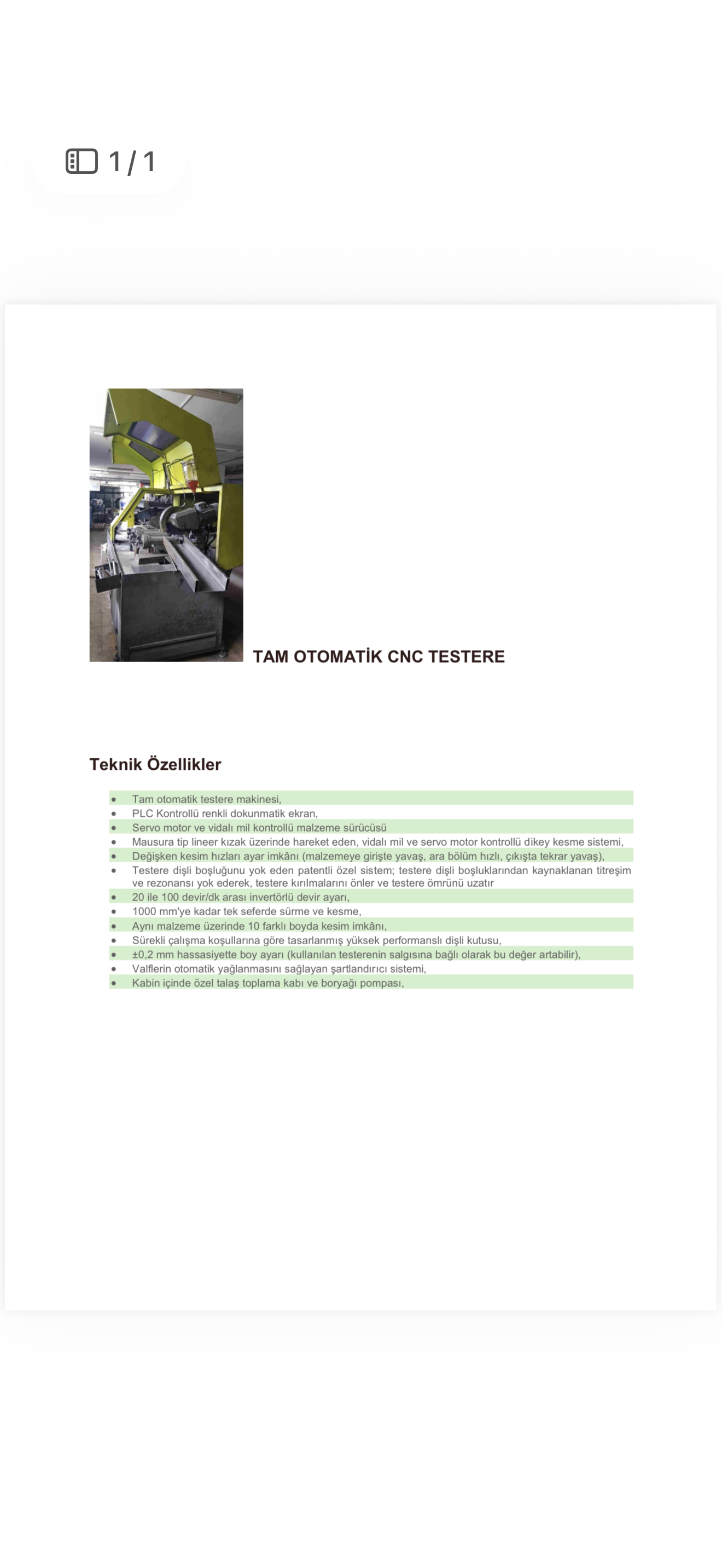 Satılık TAM otomatik CNC metal kesim testeresi