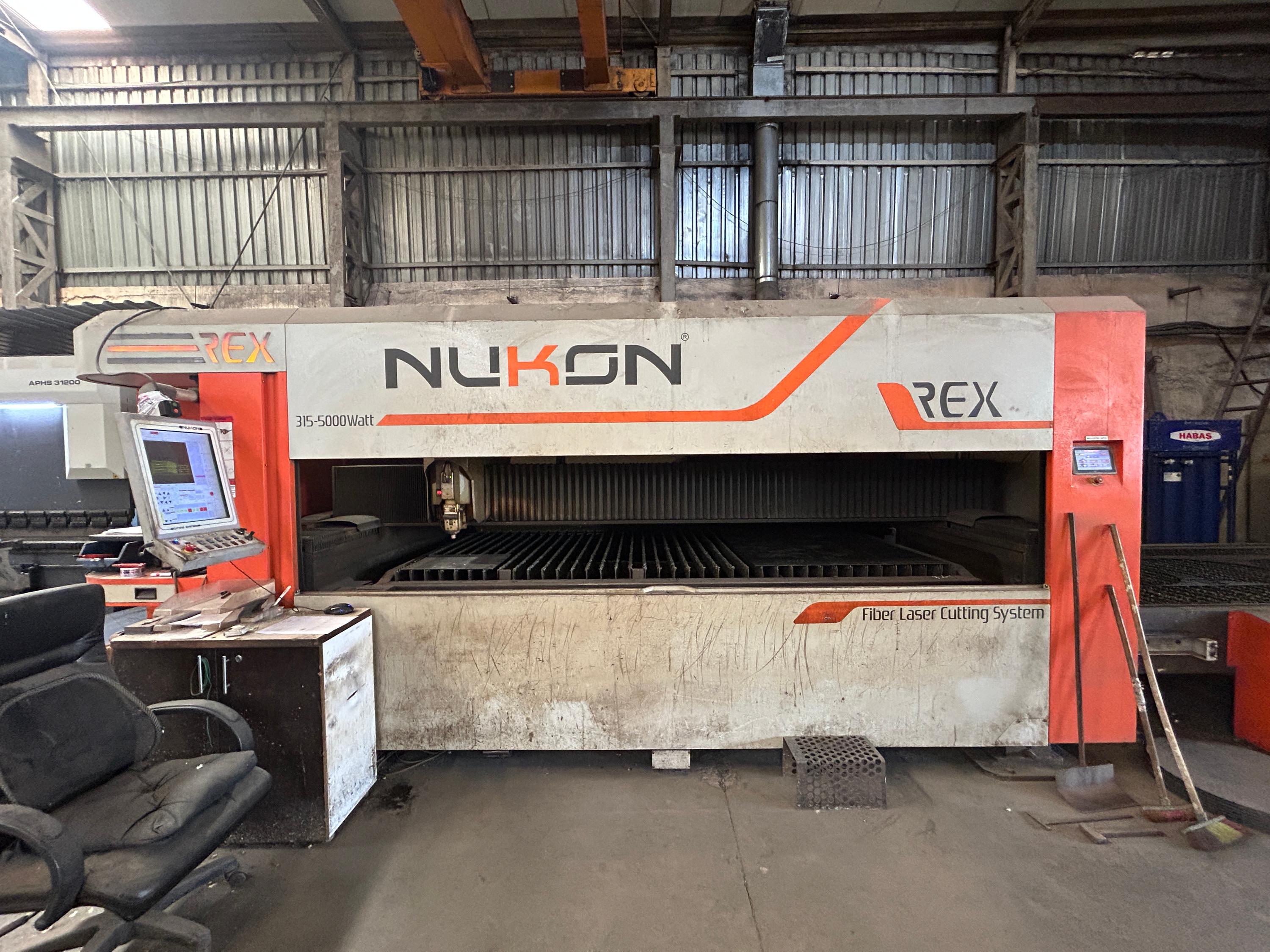 NUKON REX315 5KW FİBER LAZER KESİM MAKİNASI 2015 Model